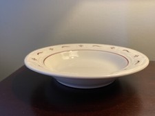 Original Longaberger Pottery Traditional Red Soup and Salad 8โ Bowl USA Made