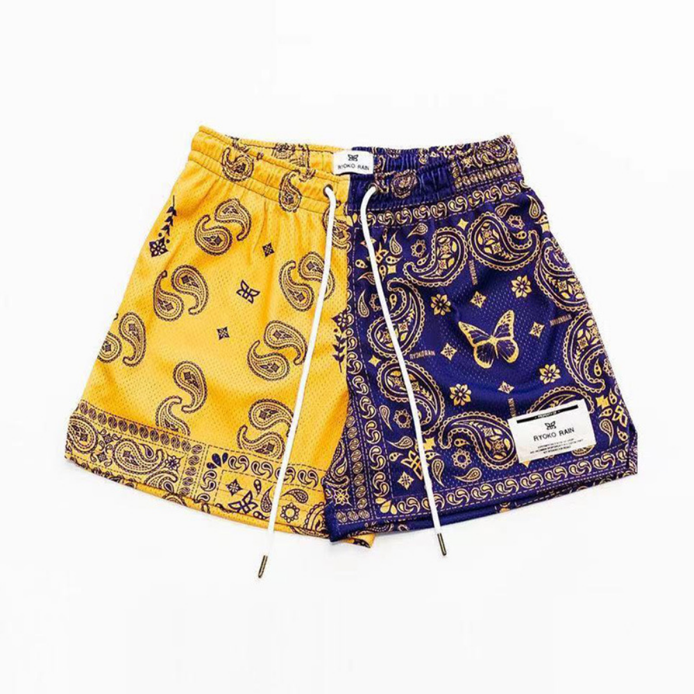 RYOKO RAIN ショーツ New Unisex Ryoko Rain Shorts Mesh Gym Pockets Beach Shorts