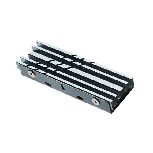 Aluminum Heat Spreader for M.2 2280 SSD Temperature Control Desktop Heat Sink - Photo 3/10
