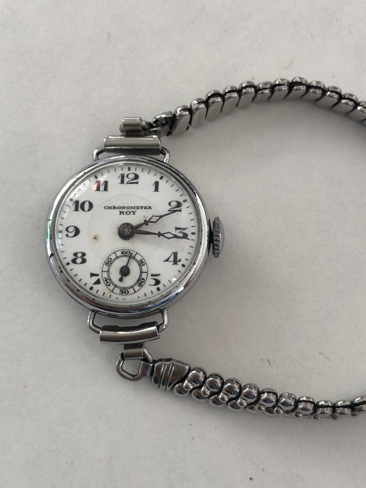 VINTAGE ROY CHRONOMETER SUB SECOND HAND WIND WATCH - image 11