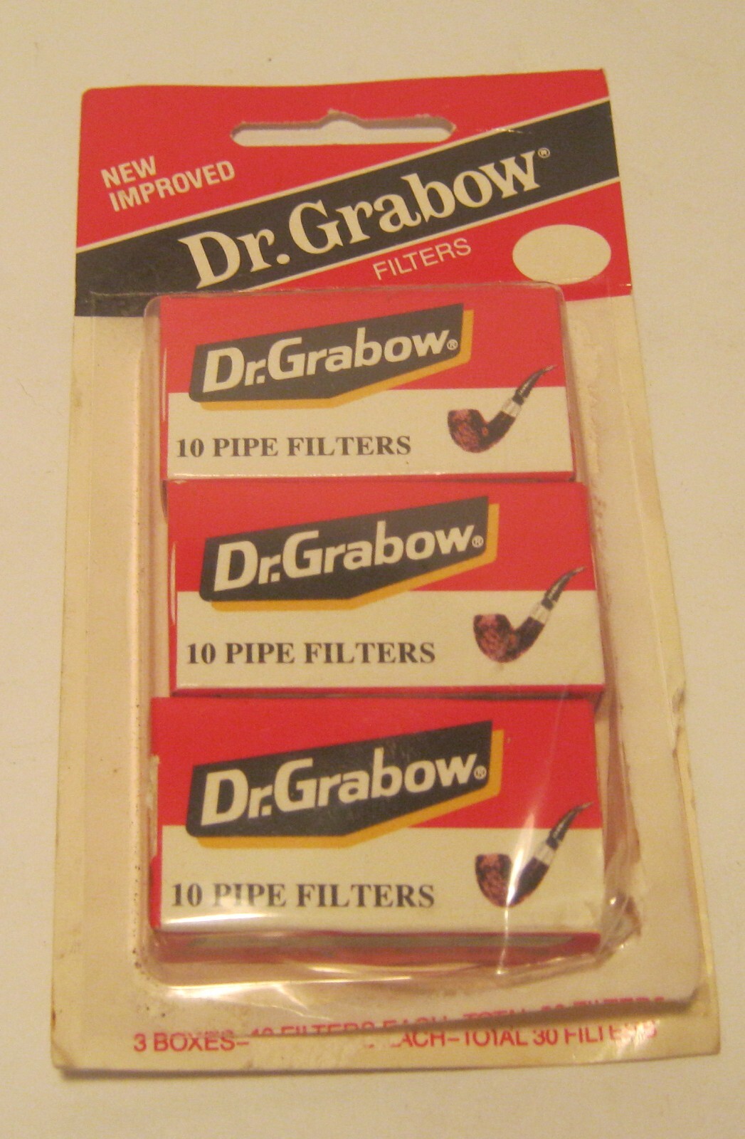 Dr. Grabow PIPE FILTERS 3 Pack w 2 UNOPENED Boxes of 10 + Partial Box