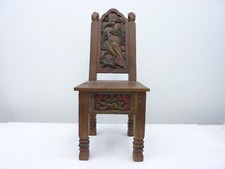 antiker Kinderstuhl, Kirche, Adel, antik Stuhl, Holz  - RAR !