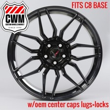 Gloss Black C8 Z06 Style Spider Corvette Wheels 2020-2025 C8 Basestingrayz51