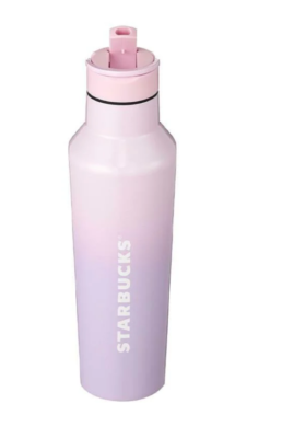 NEW Starbucks Sakura Corkcicle Flip-Straw Sport Canteen Overseas