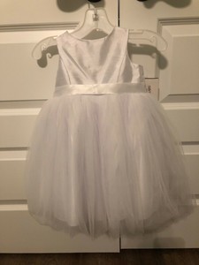 2t flower girl dress white