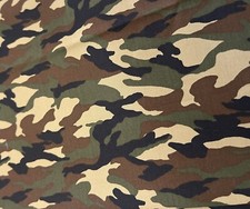 NEW Camo Print Fabric - 3.5 Yds