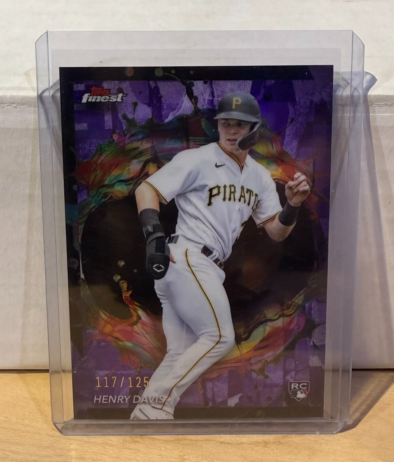 Henry Davis 2024 Topps Finest Rare #289 Purple Refractor Rookie RC #091/125