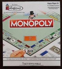 Monopoly Colorforms Travel Size Board Game Reusable Self Stick