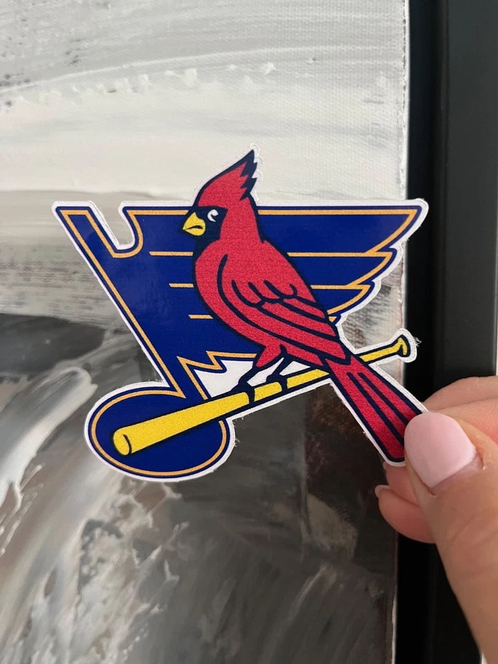 St. Louis Cardinals Blues Combo Vinyl Decal Sticker