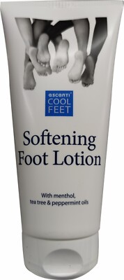 Escenti Cool Feet Softening Foot Lotion Menthol Tea Tree Peppermint Oil  150ml UK