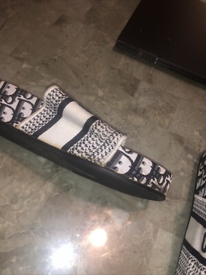 DIOR DWAY EMBROIDERED DENIM WEDGE SANDALS | eBay