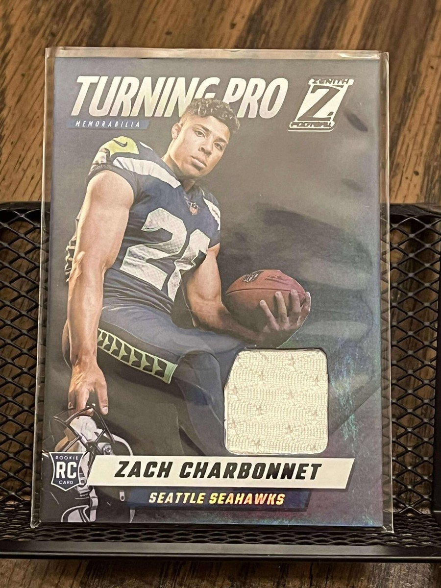 ZACH CHARBONNET 2023 PANINI ZENITH TURNING PRO ROOKIE SEAHAWKS