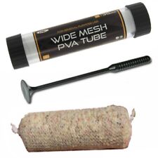 35mm Carp Fishing Ref W2 Plunger and funnel included PVA Wide Mesh 7 Metres