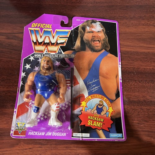 WWF Hacksaw Jim Duggan Hasbro Wrestling Figure Ser...