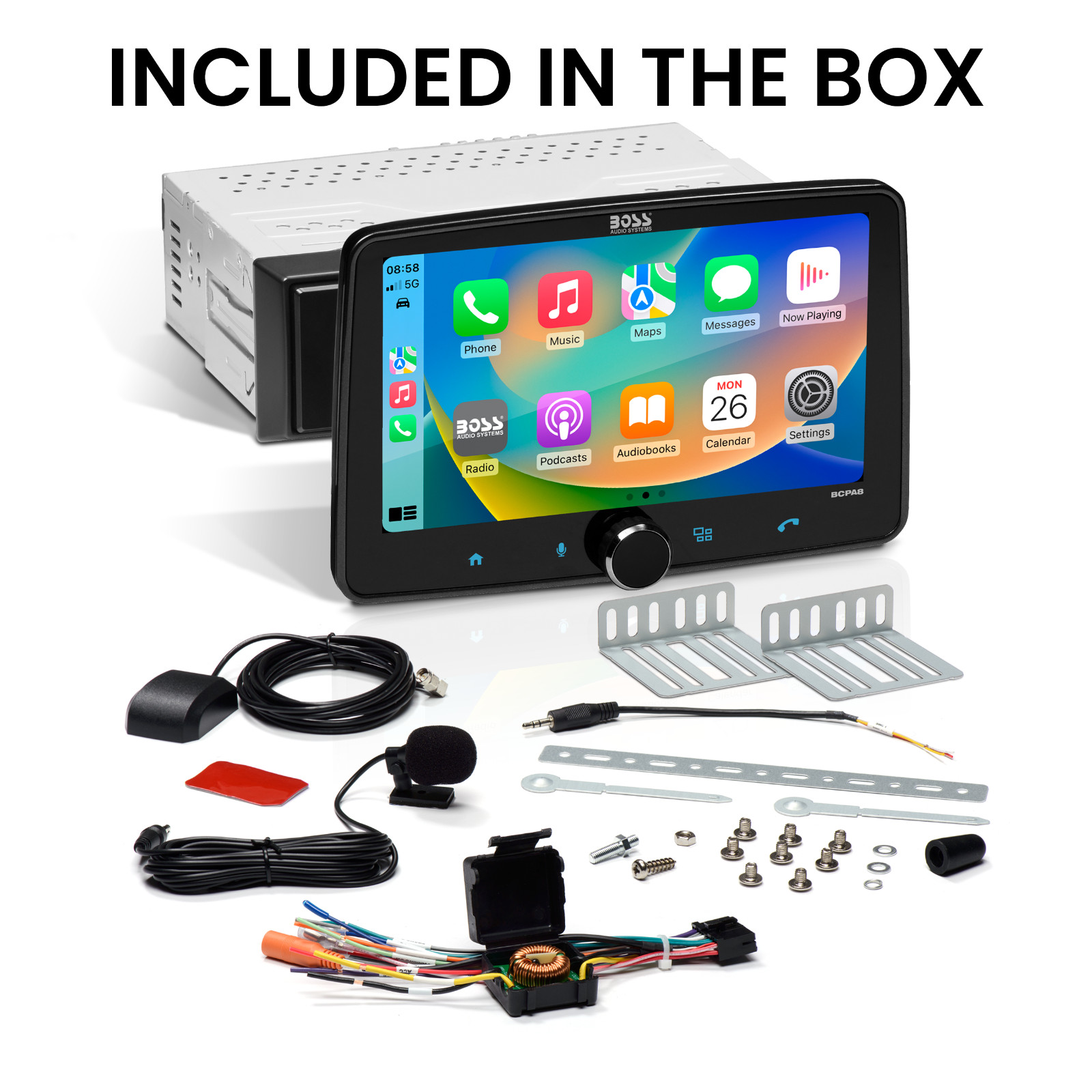 BOSS Audio Systems BCPA8 Single Din Car Stereo System