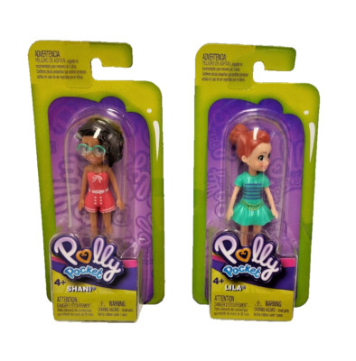 Polly Pocket  2er SET -   Figur -  Shani + Lila - Neu OVP #