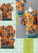 Pakistani Indian Bangladeshi Trendy Lawn Salwar Kameez /Kurti  pant 2pcs Small