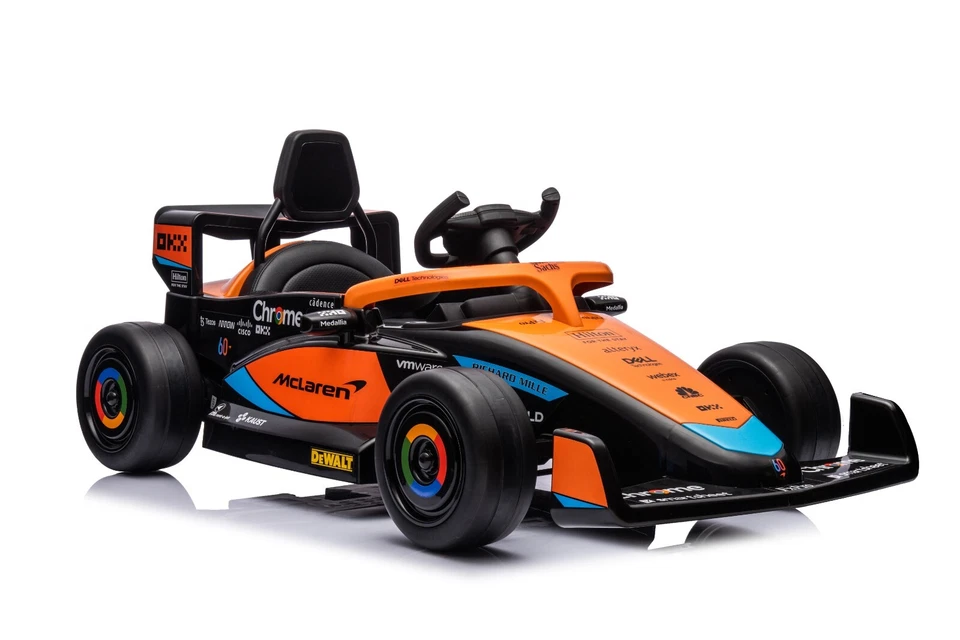 Auto Elettrica F1 McLaren 12V Radiocomando 115x67cm Biemme Bambini  Formula uno - Immagine 2 di 4