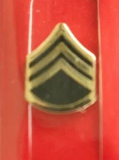 US ARMY GI E-6 STAFF SERGEANT SOLDIERS NECKTIE TIE TAC LAPEL SWEETHEART PIN