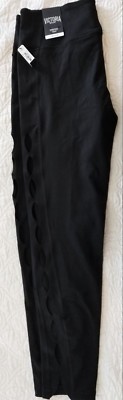 VICTORIA'S SECRET KNOCKOUT BY VICTORIA SPORT TIGHT CAPRI MEDIUM RISE SIZE L NWT 