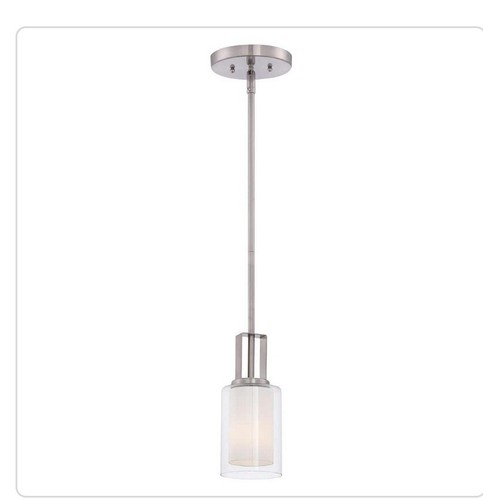 Minka Lavery 4101 Parsons Studio 1 Light 4"W Vantage Pendant - Nickel