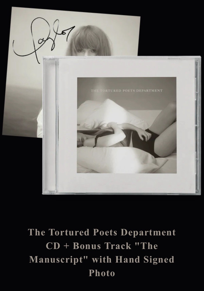 Taylor Swift SIGNED The Tortured Poets Dept - CD + The Manuscript