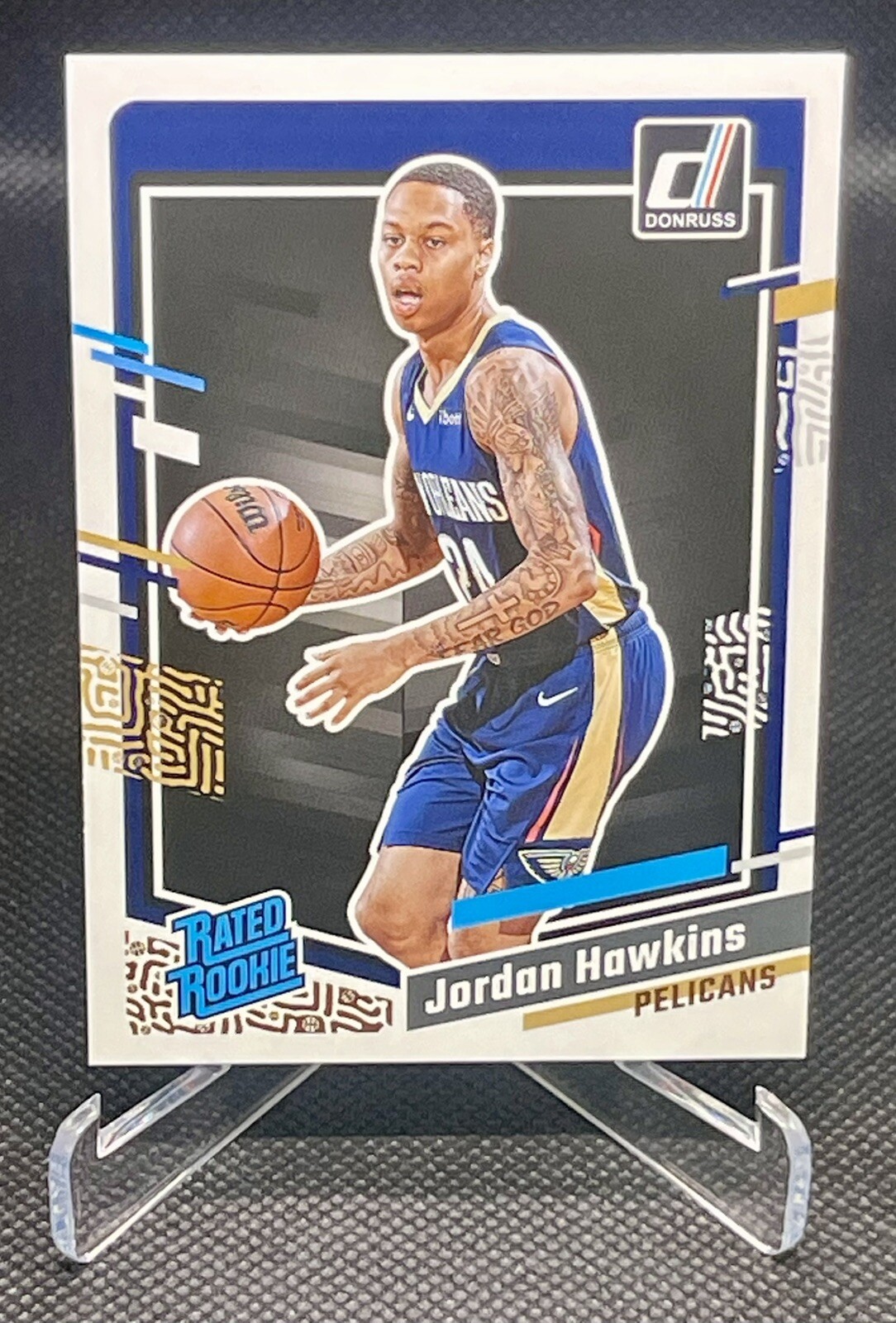 2023-24 Donruss Rated Rookie Jordan Hawkins Rookie New Orleans Pelicans #219