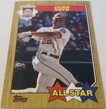 2022 Topps Series 2 Oversized 1987 Topps All Star Box Topper Juan Soto #OTAS-24
