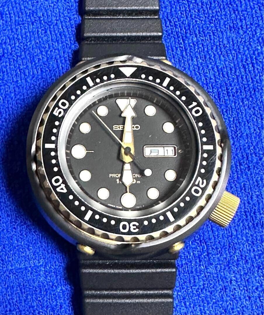Seiko Professional Diver 7C46-7009 Vintage 1000M Black Gold Seiko Professional Diver 7C46-7009 Vintage 1000M Black Gold