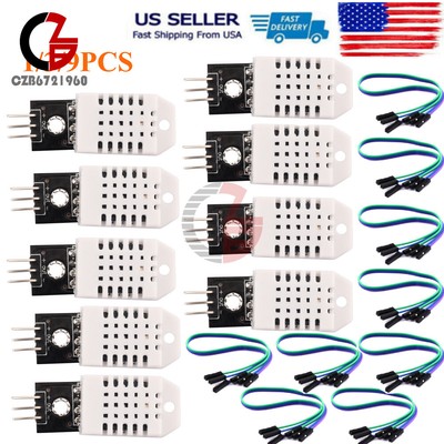 3-9PCS DHT22 AM2302 Digital Temperature and Humidity Sensor Module  3.3-5.5V US