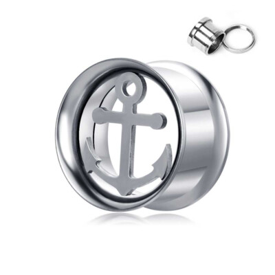 316 Edelstahl Flesh Tunnel Mit Baum Des Lebens Design - Sandgestrahlt In Silber & Rosegold