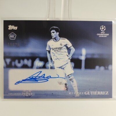 Topps Simplicidad - UCL - Miguel Gutierrez - Rookie - Autogramm - blau - 18/25