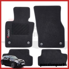 TAPPETI MINI COOPER S F56 DAL 2015 IN MOQUETTE CON RICAMO E FISSAGGI A VELCRO