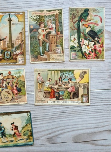 Antike Bilder Karten Liebig Fleisch Extract Verschiedene Serien10 Stück Sammlung - Bild 4 von 5