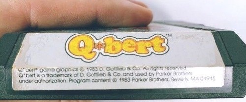 Qbert (Atari 2600, 1983) Game Cartridge Only No Box - Picture 3 of 4
