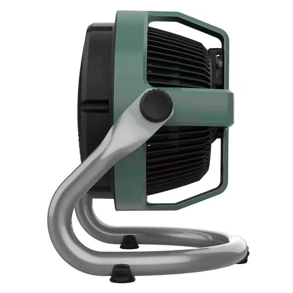 EXO61 HD 9 pulgadas Ventilador de piso de 3 velocidades de ventilador en verde con motor con clasificación IP54 Foto 2 de 4