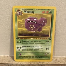 Weezing 1st Edition Fossil 45/62 - Pokemon TCG 1999 - WotC Wizards - LP/MP on eBay