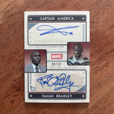 Topps 2026 Brooklyn Captain America Dual Autograph MDA-ML Mackie/Lumbly 09/10