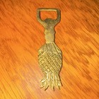 Vintage Solid Brass Pineapple Bottle Opener Heavy Barware Palm Beach Style — photo 2