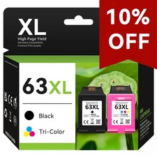 63XL Ink Cartridges for HP 63 OfficeJet 3830 3836 4650 5255 ENVY 4512 4516 4520