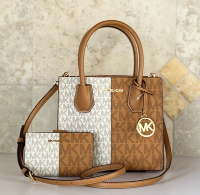 MICHAEL KORS MERCER MD SATCHEL SHOULDER CROSSBODY BAG COLORBLOCK