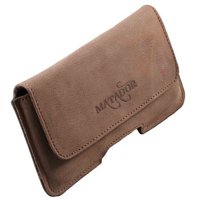 MATADOR Apple iPhone SE 2020 6 6s Echt Leder Gürteltasche Handytasche Quer Braun