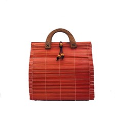 Vintage Bamboo Slat Handbag