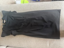 Calvin Klein Little Black Dress Shaped Cap Sleeves Size 10