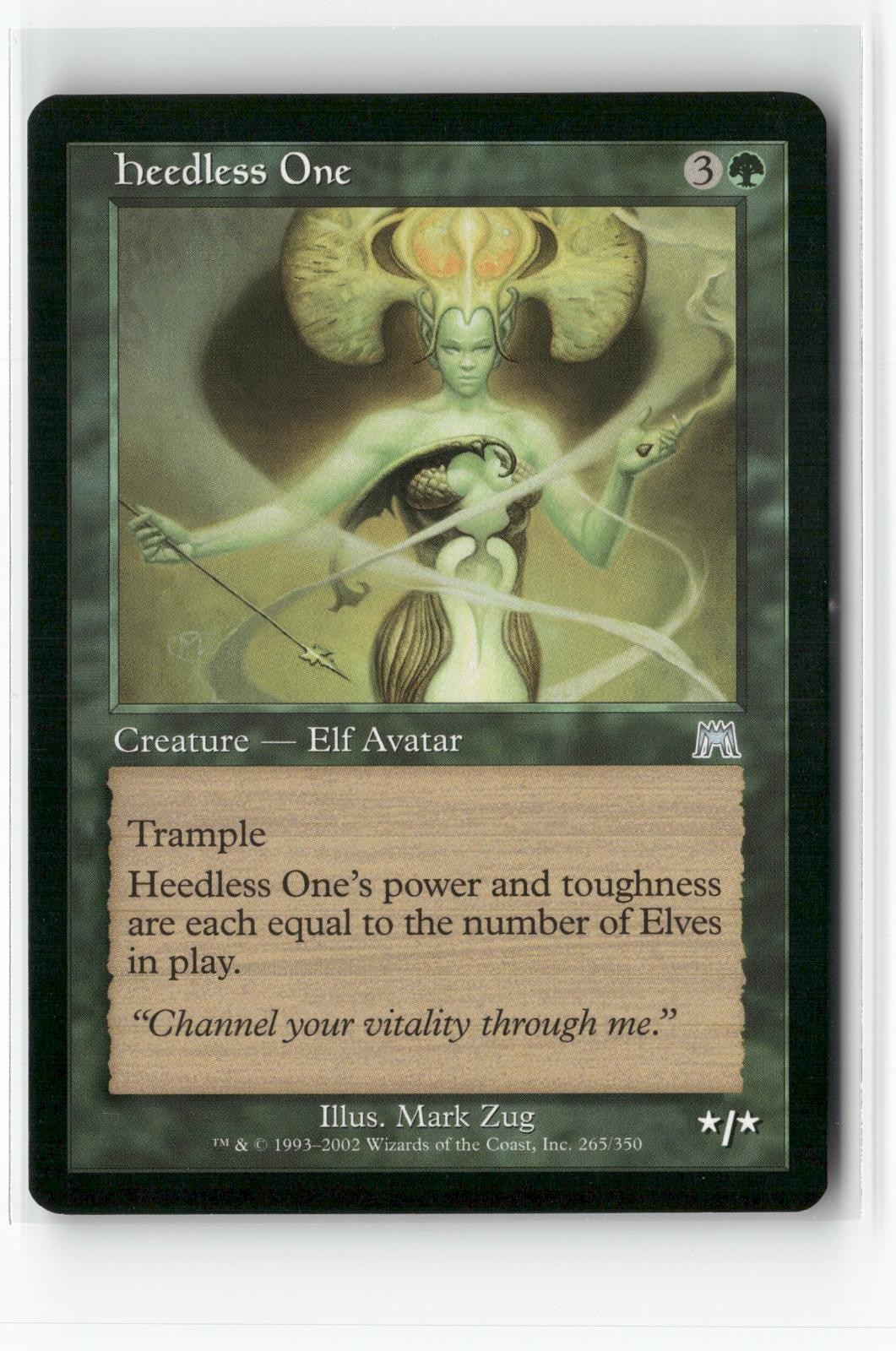 Heedless One 265 Uncommon Onslaught Magic: The Gathering Near Mint