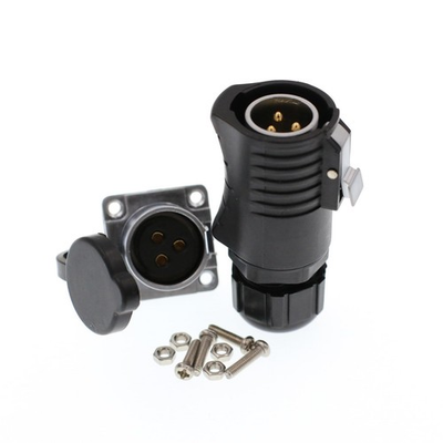 #ad HangTon LP20 3 Pin Waterproof Connector Quick Disconnect High Voltage 30 Amp ... $21.61