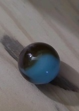 Powder Blue Brown Marble Unknown Maker Abousetly Beautiful mint.. CAC