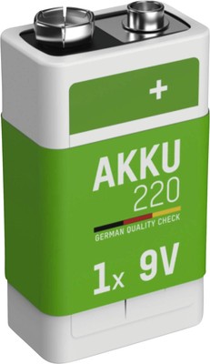 Ansmann NiMH Akku 9V E-Block Typ 220 (min. 200 mAh) maxE 1er