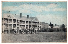 10th Infantry Band Fort Benjamin Harrison Indianapolis IN Vintage Postcard