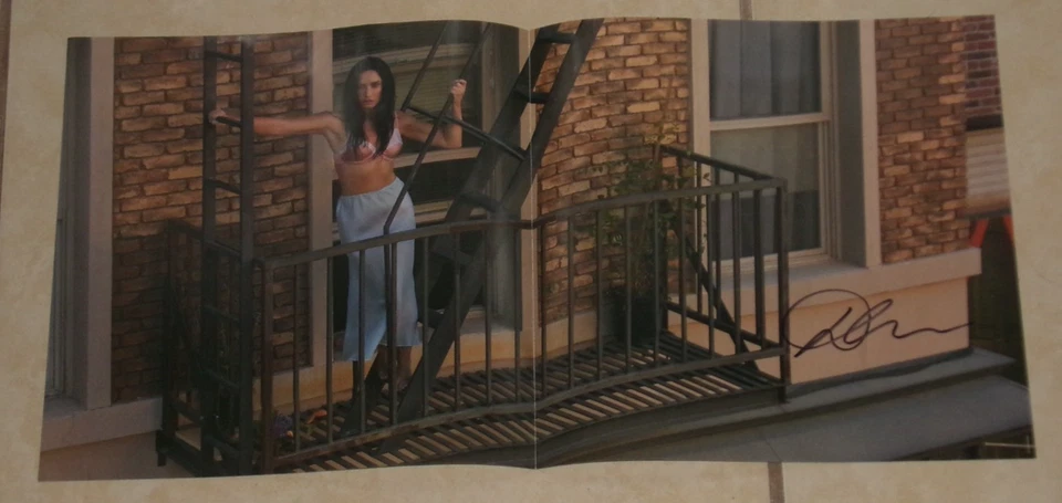 DEMI LOVATO IT'S NOT THAT DEEP BLUE LP SIGNED POSTER FAST KISS HERE ALL NIGHT - Image 2 of 4